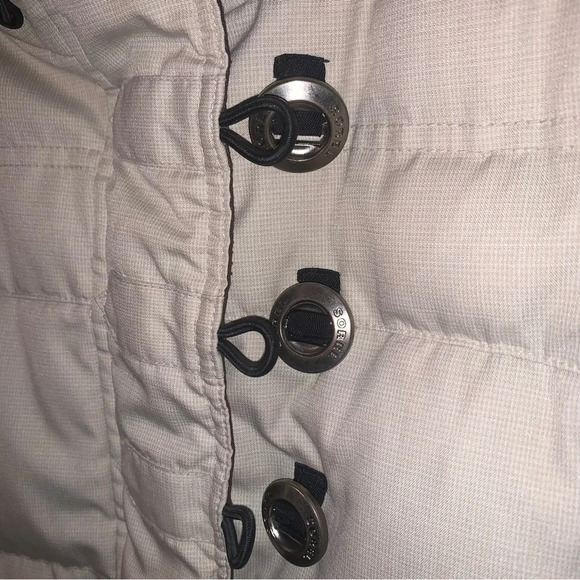 Sorel Cream Brown Winter Hooded Jacket Down Filled S - Picture 11 of 13